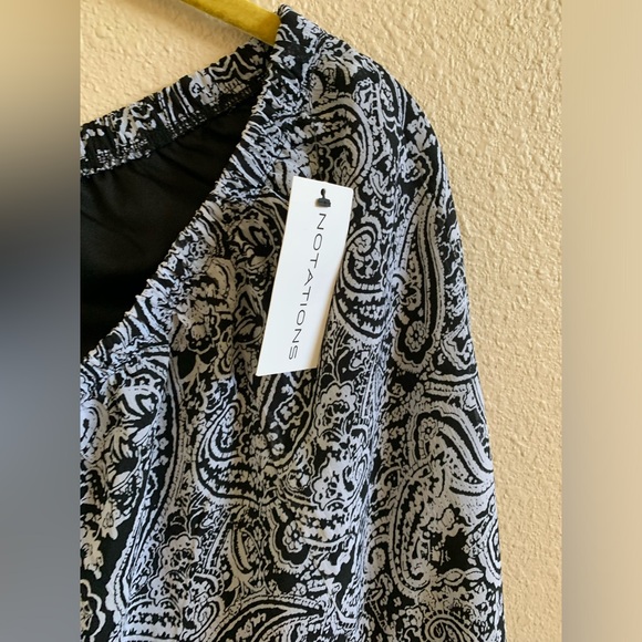 NOTATIONS Black And White Skirt NWT 🌴 - Picture 5 of 5